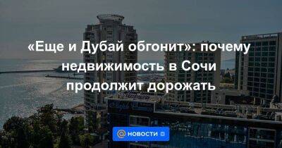 «Еще и Дубай обгонит»: почему недвижимость в Сочи продолжит дорожать