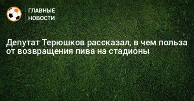Депутат Терюшков рассказал, в чем польза от возвращения пива на стадионы
