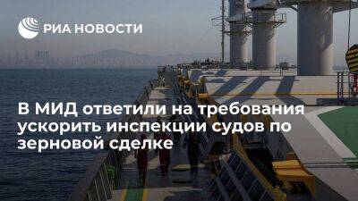 Вершинин: Россия не готова жертвовать качеством инспекций в Черном море в угоду скорости