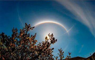 Сегодня в небе под Минском можно было увидеть «двойное» солнце
