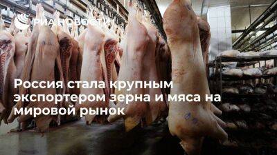 Глава Россельхознадзора Данкверт: Россия стала крупным экспортером зерна и мяса