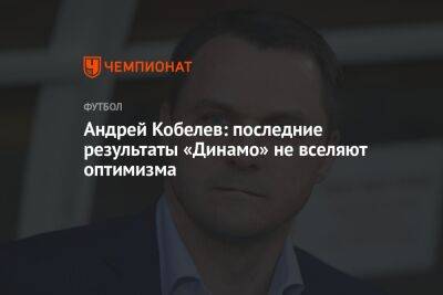 Андрей Кобелев: последние результаты «Динамо» не вселяют оптимизма