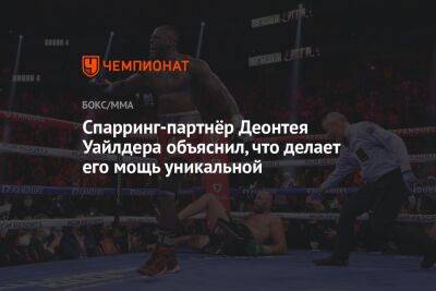 Спарринг-партнёр Деонтея Уайлдера объяснил, что делает его мощь уникальной