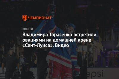 Владимира Тарасенко встретили овациями на домашней арене «Сент-Луиса». Видео