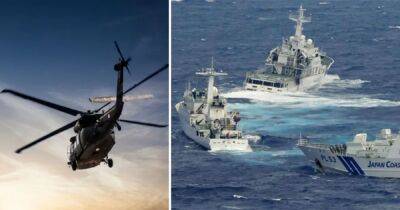 В Японии скрылся военный вертолет с экипажем, на борту был командир дивизии