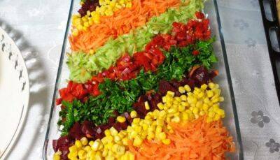 Светофор – полезный салат из сырых овощей