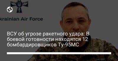 ВСУ об угрозе ракетного удара: В боевой готовности находятся 12 бомбардировщиков Ту-95МС