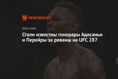 Стали известны гонорары Адесаньи и Перейры за реванш на UFC 287