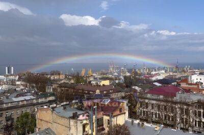 Удивительная радуга появилась над центром Одессы после града | Новости Одессы