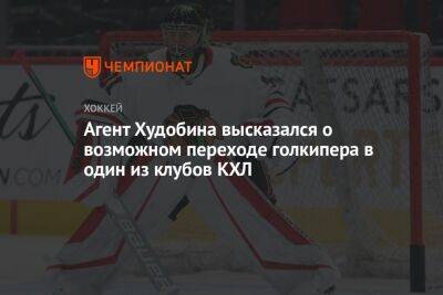 Агент Худобина высказался о возможном переходе голкипера в один из клубов КХЛ