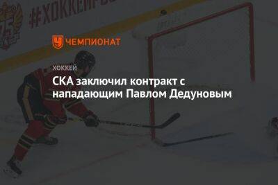 Павел Дедунов - СКА заключил контракт с нападающим Павлом Дедуновым - championat.com