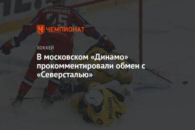 В московском «Динамо» прокомментировали обмен с «Северсталью»