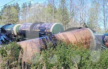 Минтранс подтвердил, что поезд, который пустили под откос в РФ, принадлежит Беларуси