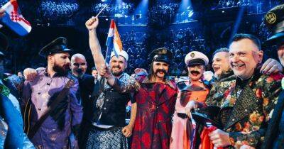 Намекнули на Путина: на Евровидении группа из Хорватии без штанов спела о "злом маленьком психопате" (ВИДЕО)