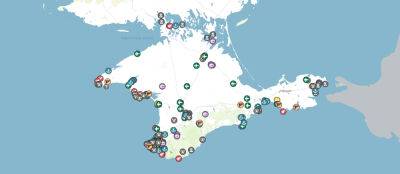 На интерактивной карте Крыма можно увидеть расположение 223 военных объектов российских оккупантов