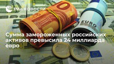 Сумма замороженных активов физлиц и компаний из России превысила 24 миллиарда евро