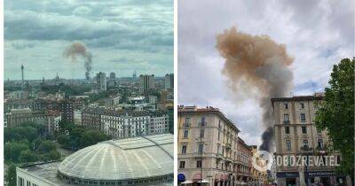 Взрыв в Милане - горят авто, причина и подробности