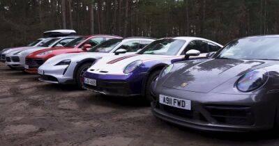 Спорткары и кроссоверы Porsche сравнили в необычном заезде по грязи (видео)