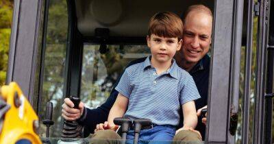С балкона на трактор: принц Уильям нашел, чем заинтересовать принца Луи