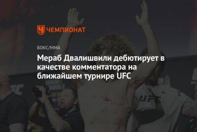 Мераб Двалишвили дебютирует в качестве комментатора на ближайшем турнире UFC