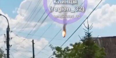 После сильного взрыва. В Брянской области РФ разбился вертолет — видео