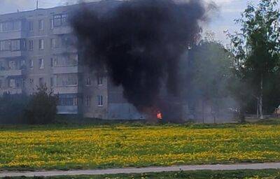 В Твери в поселке Литвинки сгорела грузовая «Газель»