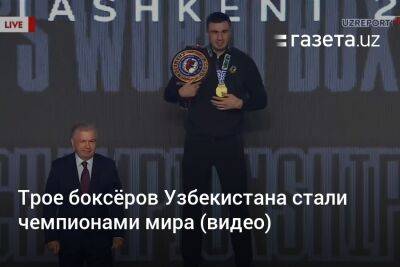 Трое боксёров Узбекистана стали чемпионами мира (видео)