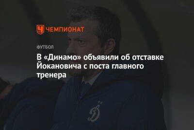 Владимир Москалев - Александр Ершов - Дмитрий Гафин - Славиша Йоканович - В «Динамо» объявили об отставке Йокановича с поста главного тренера - championat.com - Москва