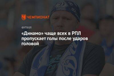 «Динамо» чаще всех в РПЛ пропускает голы после ударов головой