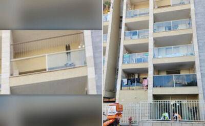 Ашдод: 7-летний ребенок, получивший ранения при падении с балкона, скончался в больнице