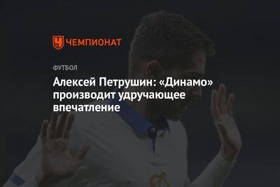 Алексей Петрушин: «Динамо» производит удручающее впечатление