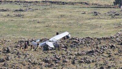 Самолет рухнул на севере Израиля, один человек погиб