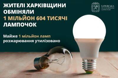 LED-лампы можно получить только в одном отделении Харьковщины