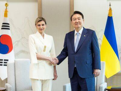 Зеленская обсудила с президентом Южной Кореи потребности Украины в ПВО. Первая леди отправилась в страну как спецпосланник Зеленского
