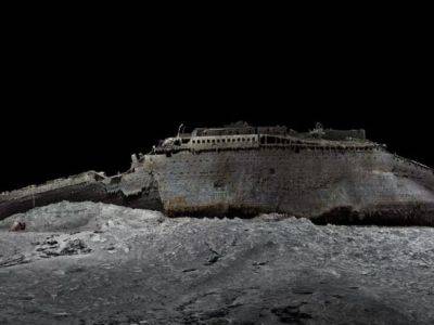 Впервые показали уникальные кадры затонувшего "Титаника" в полном масштабе