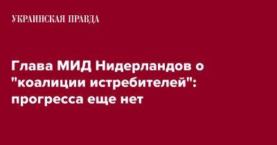 Глава МИД Нидерландов о "коалиции истребителей": прогресса еще нет