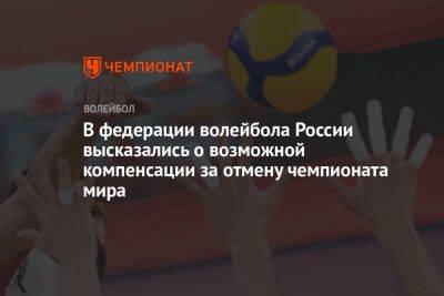 В Федерации волейбола России высказались о возможной компенсации за отмену чемпионата мира