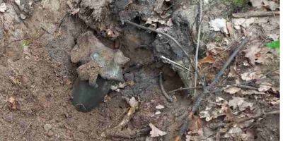 В Киеве нашли остатки от боеприпасов Град