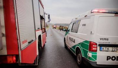 Литва во время погони в водоем упала машина с нелегалами; погибли водитель и один пассажир