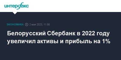 Белорусский Сбербанк в 2022 году увеличил активы и прибыль на 1%
