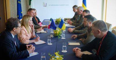 Президент Украины провел встречу с Премьер-министром Италии