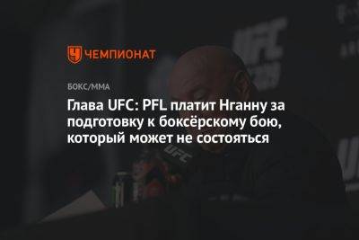 Глава UFC: PFL платит Нганну за подготовку к боксёрскому бою, который может не состояться