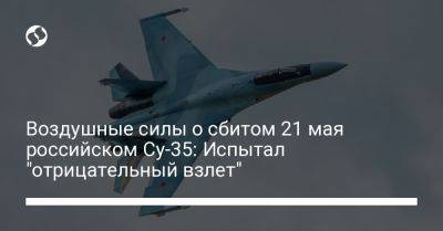 Воздушные силы о сбитом 21 мая российском Су-35: Потерпел "отрицательный взлет"