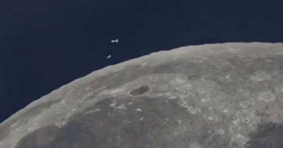 НЛО на Луне. Энтузиасты увидели неизвестные объекты, пролетающие над спутником Земли (фото)