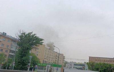 В Москве горело здание военкомата