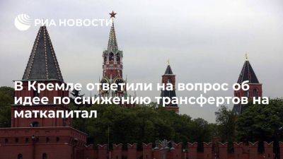 Песков: в Кремле не видели сообщений об идее Минфина по снижению трансфертов на маткапитал