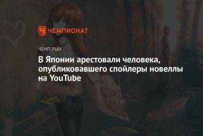 В Японии арестовали человека, опубликовавшего спойлеры новеллы на YouTube