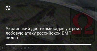 Украинский дрон-камикадзе устроил лобовую атаку российской БМП – видео