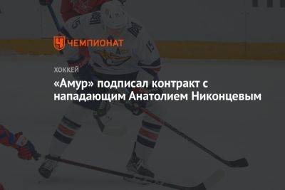 «Амур» подписал контракт с нападающим Анатолием Никонцевым