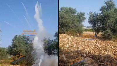 Палестинцы запустили картонную ракету по поселению в Самарии
